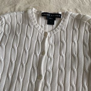 14. 100% COTTON Ralph Lauren cable knit cardigan